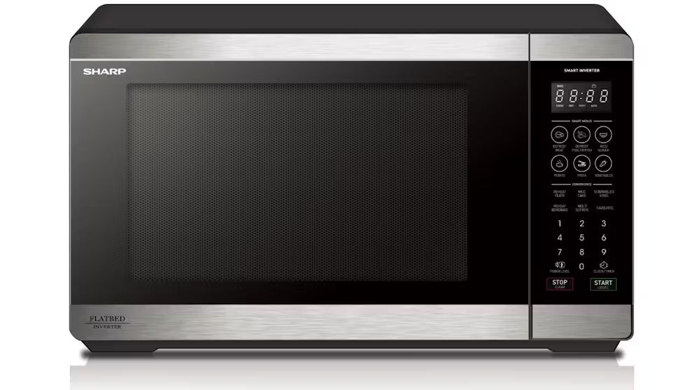 Sharp 26L Flatbed Microwave with Smart Inverter